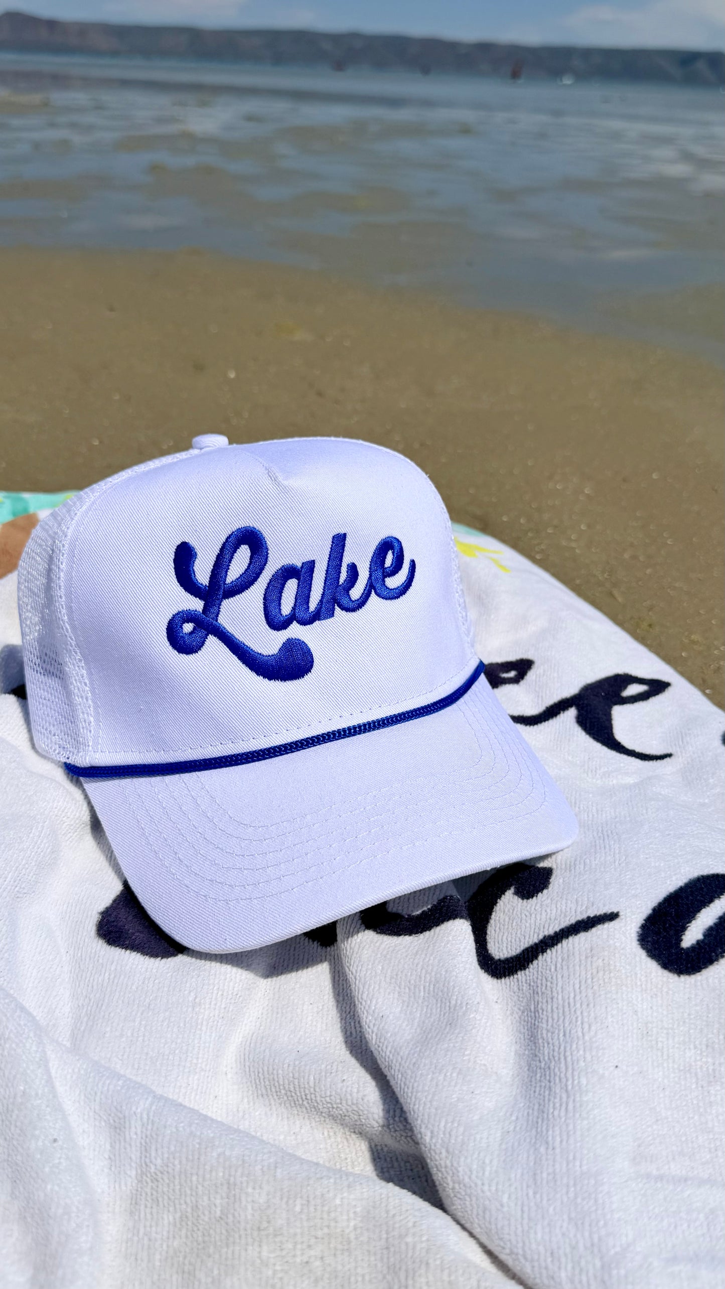 Lake embroidered Trucker Hat