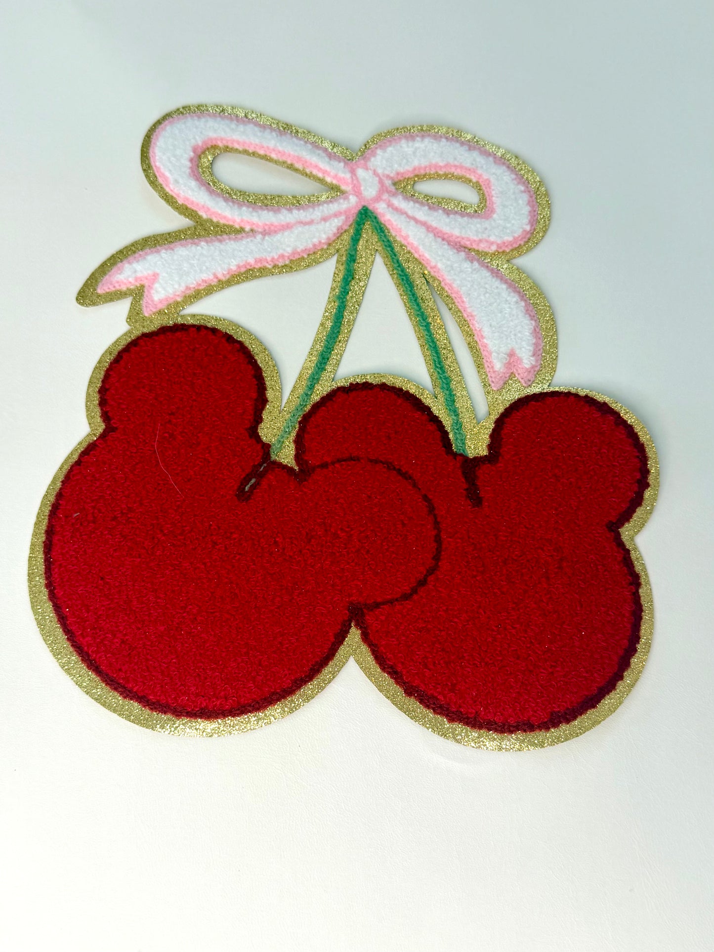 CHENILLE RIBBON CHERRY PATCH (Large)