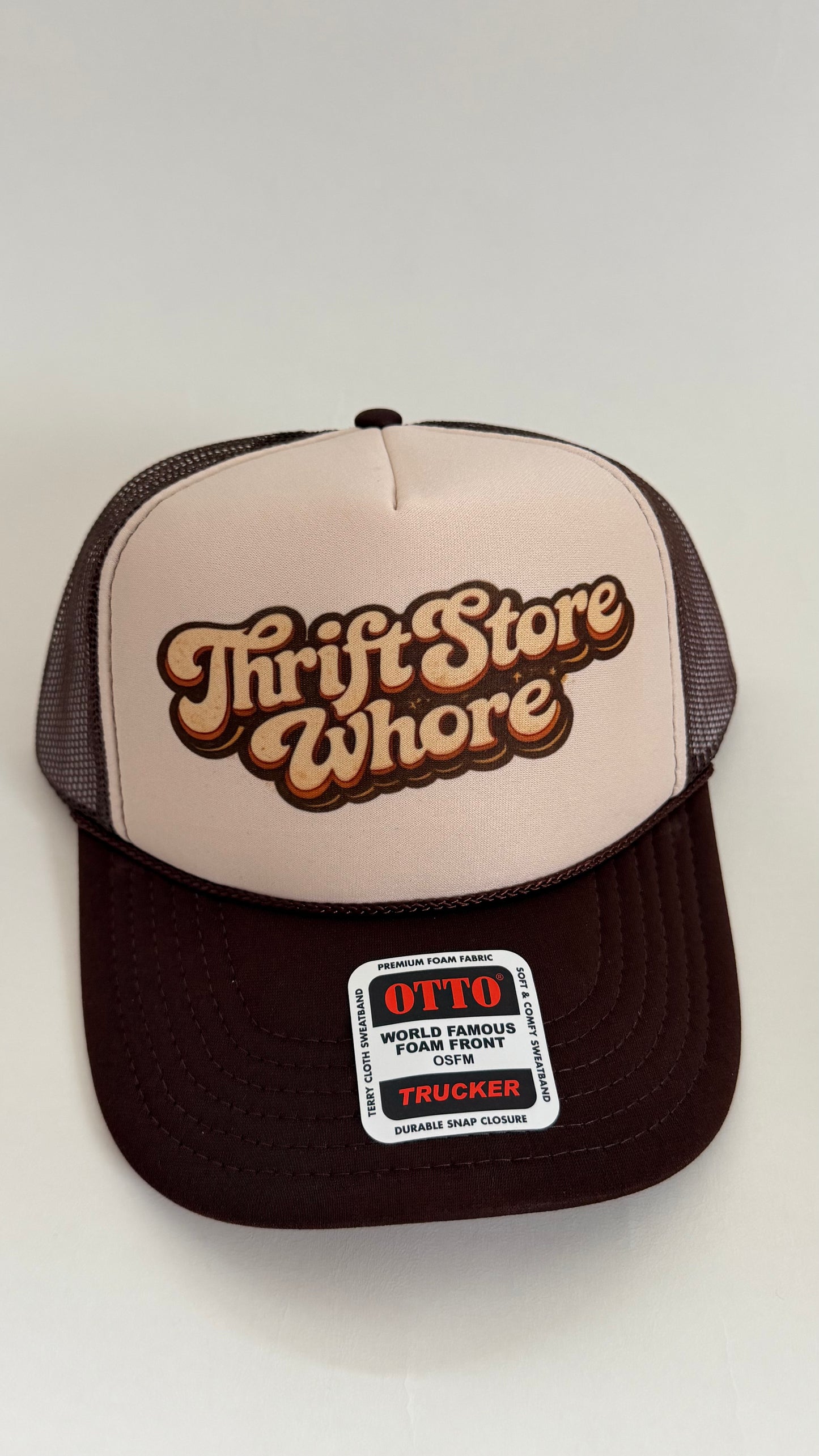 Thrift Store Whore Retro Trucker Hat