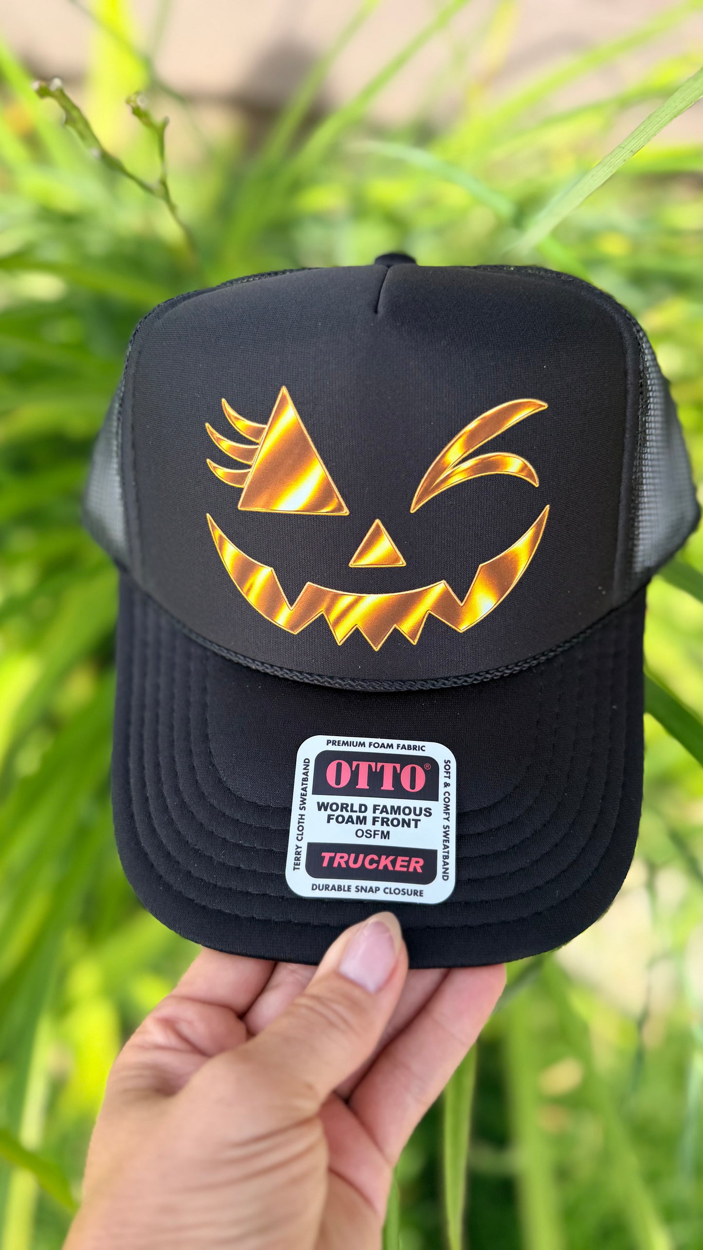 Jack-O’-Lantern Trucker Hat