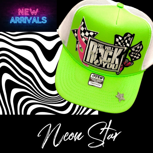 Neon Star Trucker Hat