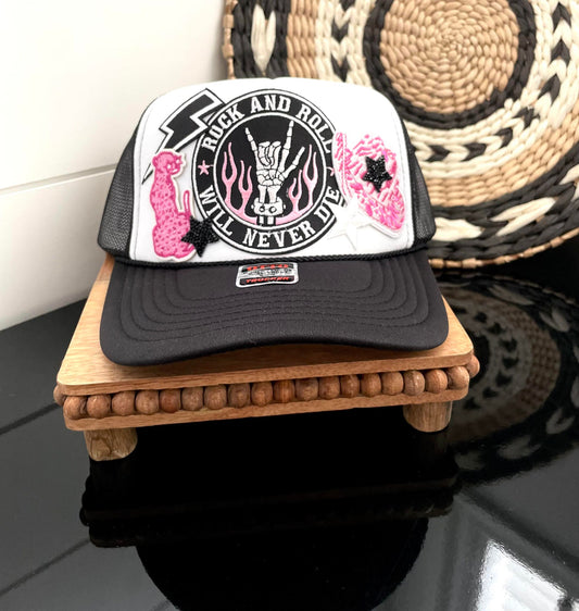 Rock & Roll Woman's trucker hat