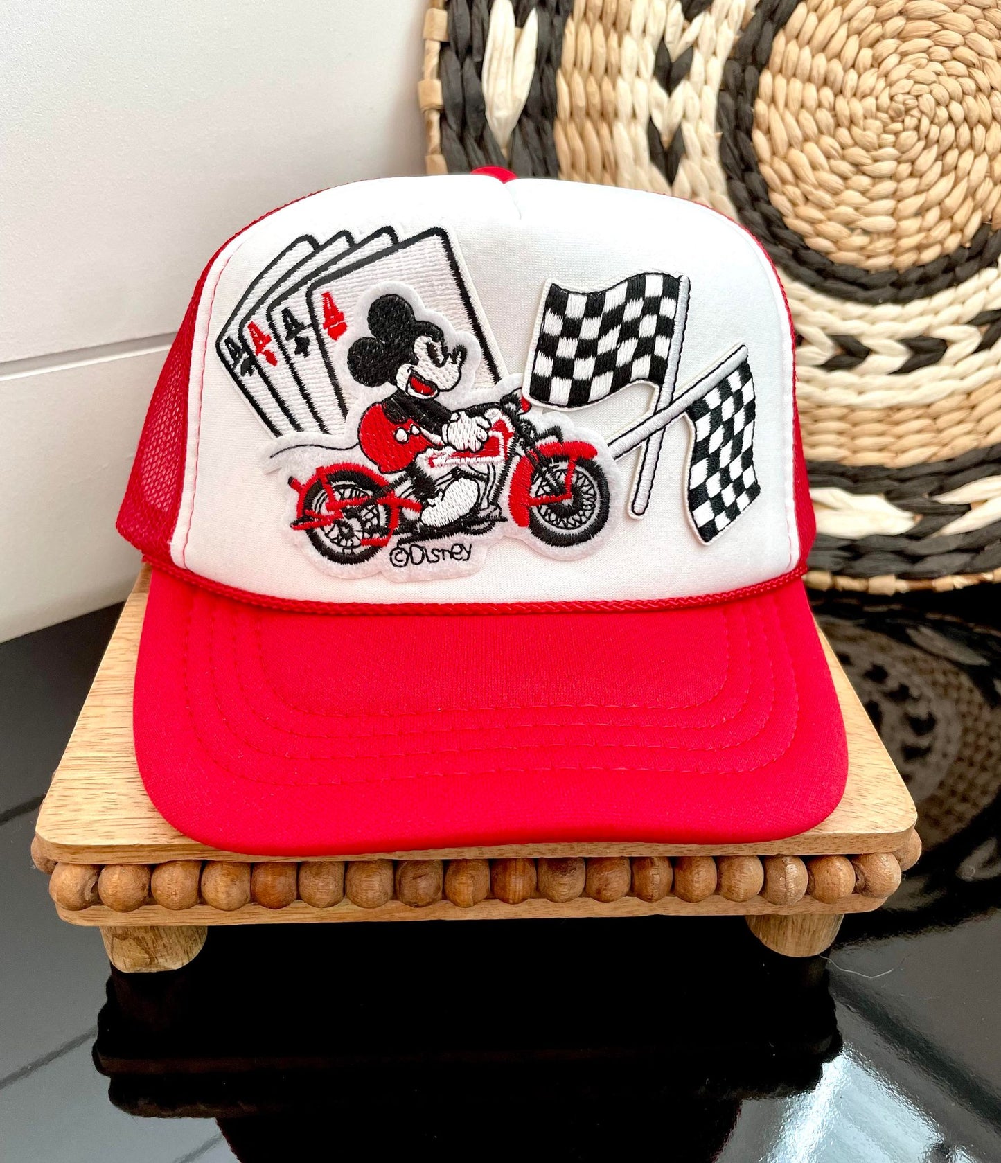 Racing Mickey trucker hat- youth size