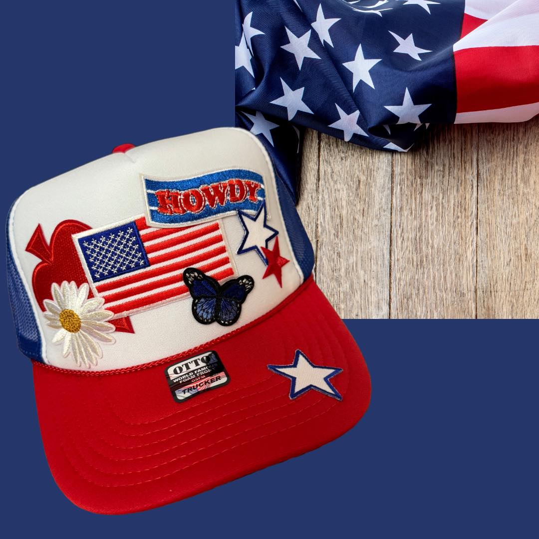 "Howdy" Patriotic Trucker Hat