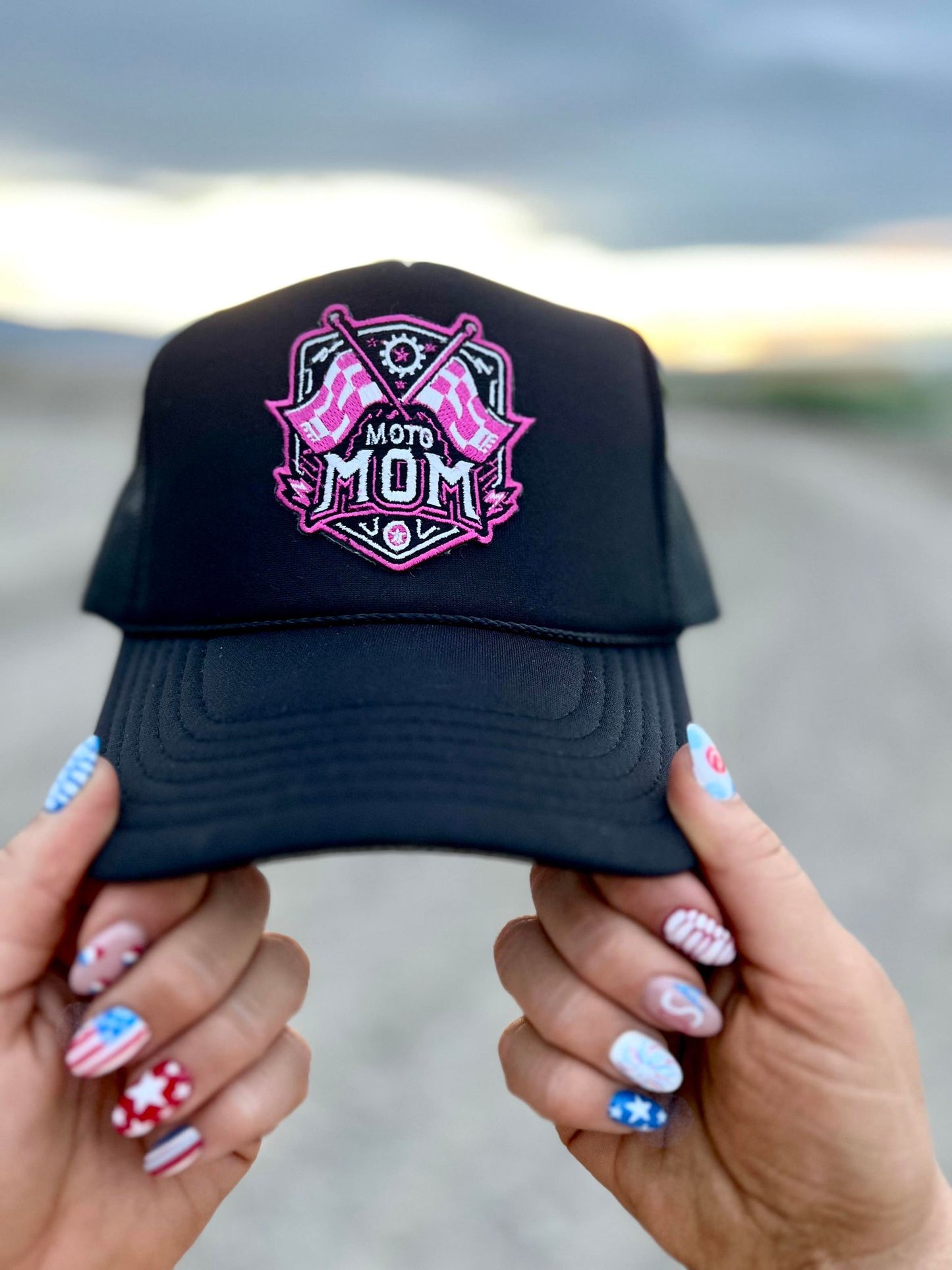 One of a kind Limited Edition Moto Mom Trucker Hat