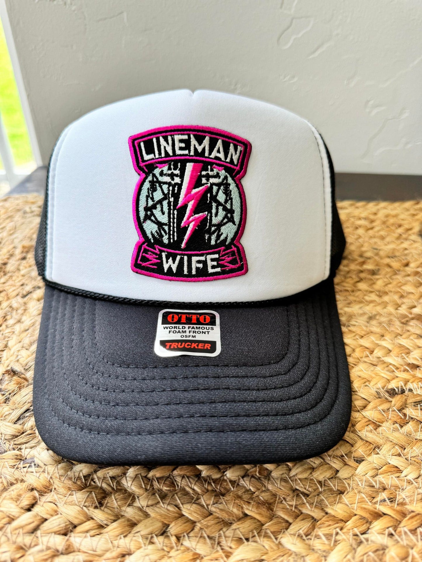 One of Kind Lineman Wife Trucker Hat