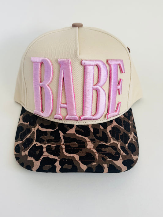 Leopard 3D puff Babe Hat