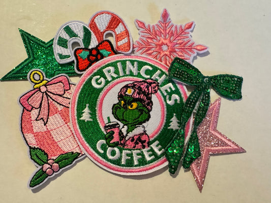 Grinch’s Coffee Patch – Holiday Latte Trucker Hat (Custom Hat Color)