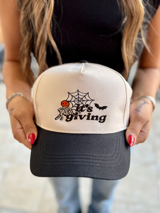"It’s Giving" Halloween Trucker Hat