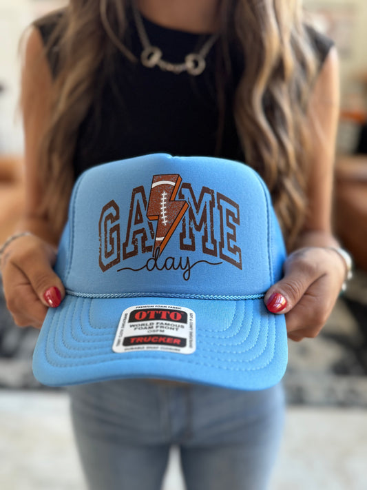 Game Day Football decal hat