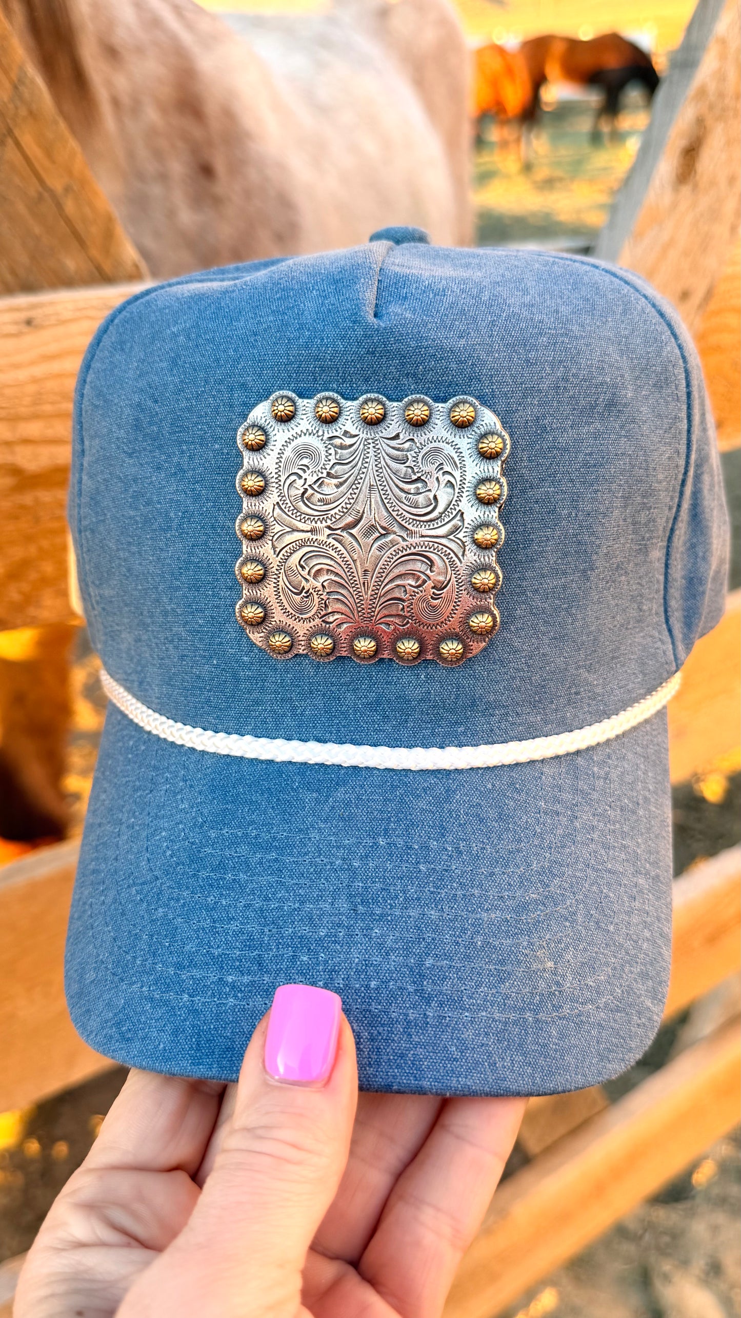 Dusty Denim Concho