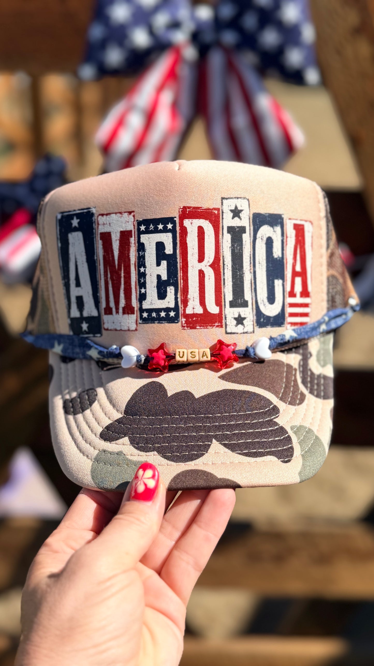Camo America Trucker hat