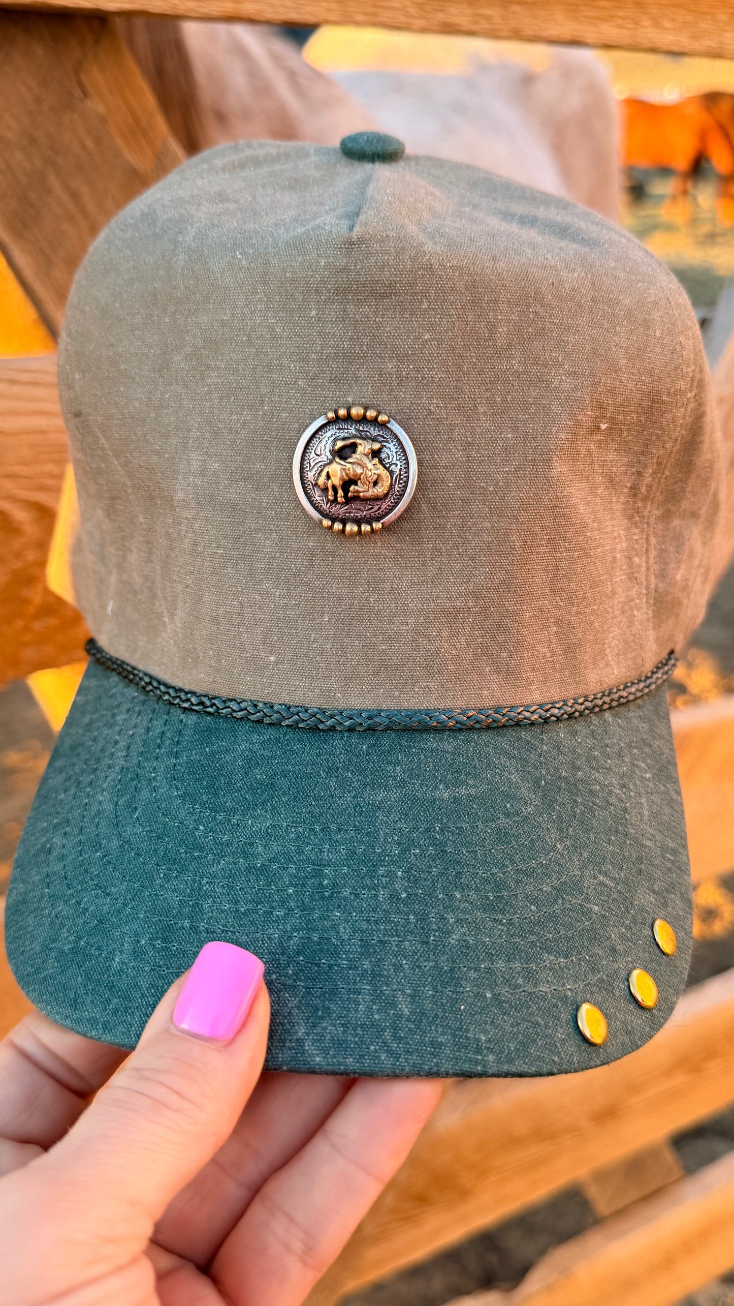 Branded Bronc Concho Hat