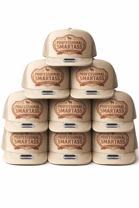 Professional Smartass Trucker Hat – Vintage Western Graphic
