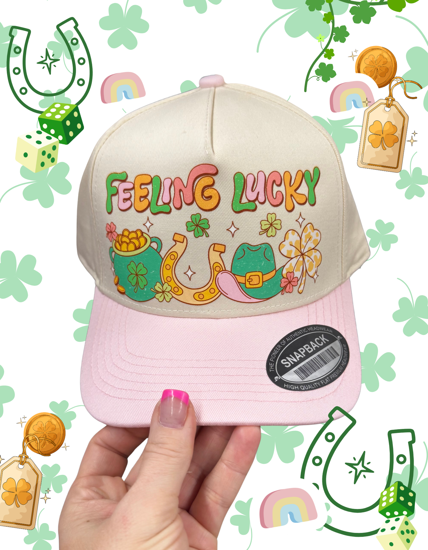 Feeling Lucky – St. Patrick’s Day Graphic Trucker Hat