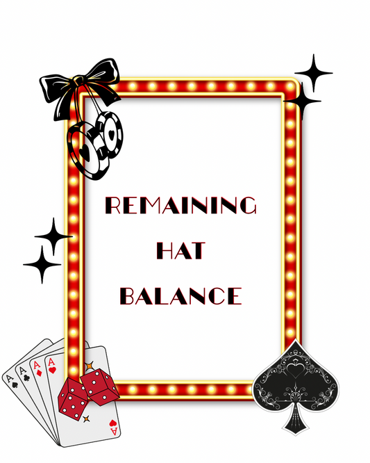 Custom Hat- Balance Due
