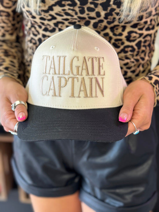 Embroidered Tailgate Captain Football Trucker Hat