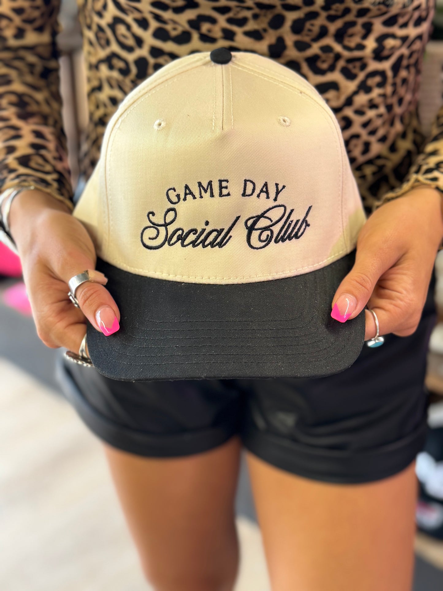 Game Day embroidered Trucker hat